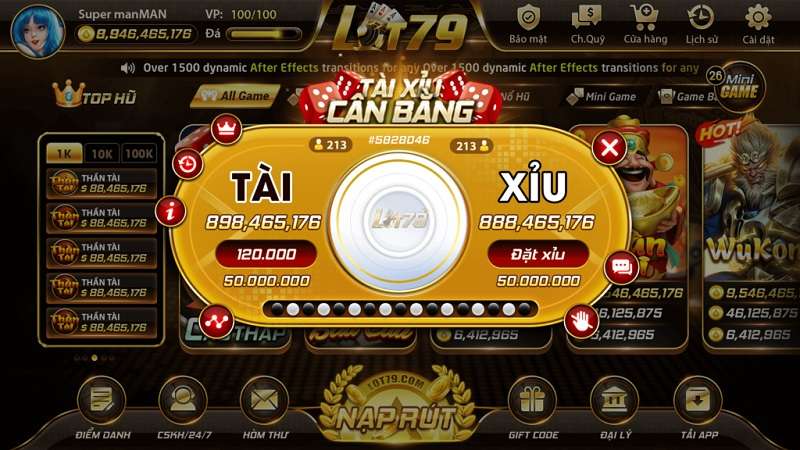 tải game tài xỉu đổi tiền thật