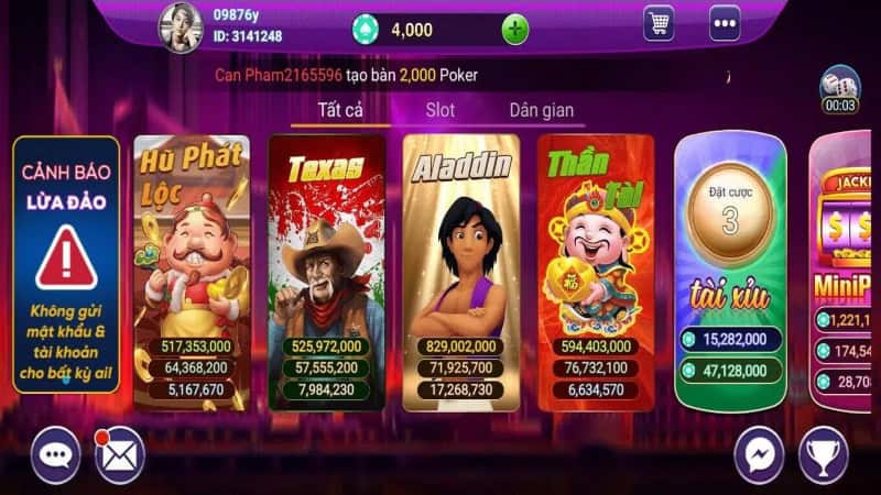 Các lưu ý khi chơi game bài tgbco