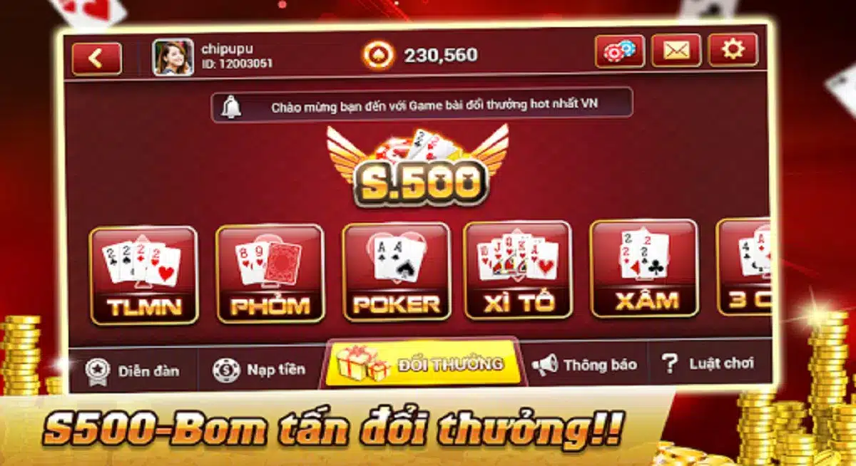 game đánh bài S500